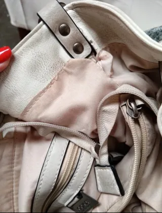 Borsa Lookat bianca traforata e intrecciata