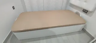 Canapé abatible 90cm polipiel y colchón de 90