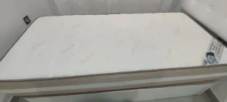 Canapé abatible 90cm polipiel y colchón de 90