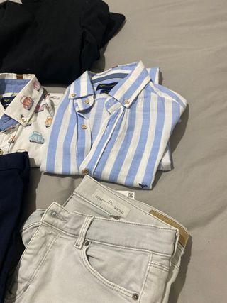 Lote Ropa chica camisas , pantalones y americana