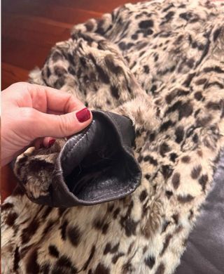 Chaqueta Vintage Piel Animal Print