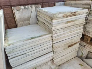 Mármol blanco 40x40 cm losas suelo