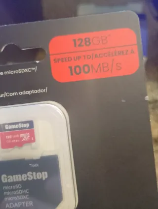 MicroSDXC GameStop 128GB con Adattatore