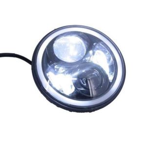 Faros delanteros Led Angel Eyes DRL Black para Jee