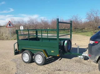 Remolque doble eje 1000kg/eje reforzado