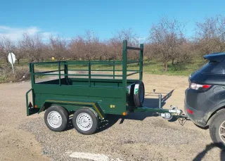 Remolque doble eje 1000kg/eje reforzado