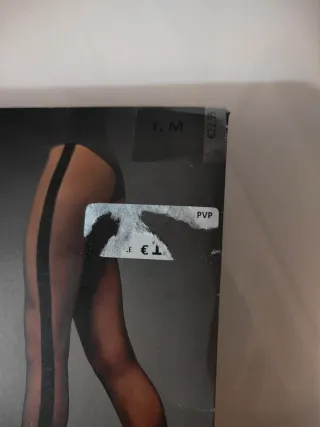 Calze colant con fiocco e striscia di velluto