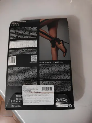 Calze colant con fiocco e striscia di velluto