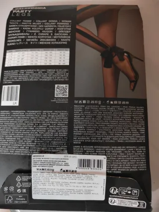 Calze colant con fiocco e striscia di velluto