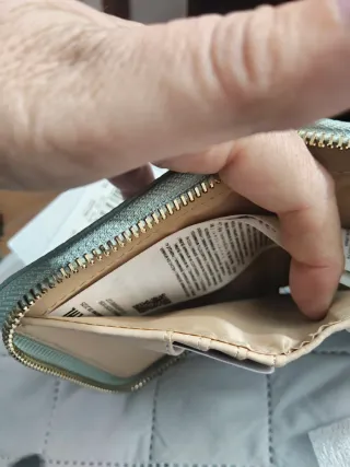 Monedero Guess Cuero Verde Estampado