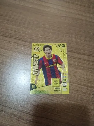 Carta Fútbol Messi Balón de Oro Panini