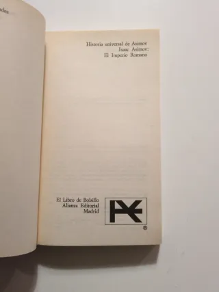 HISTORIA UNIVERSAL ASIMOV Lote Roma