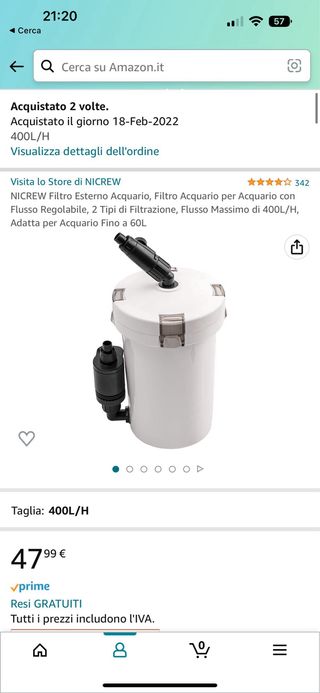 Acquario 60litri
