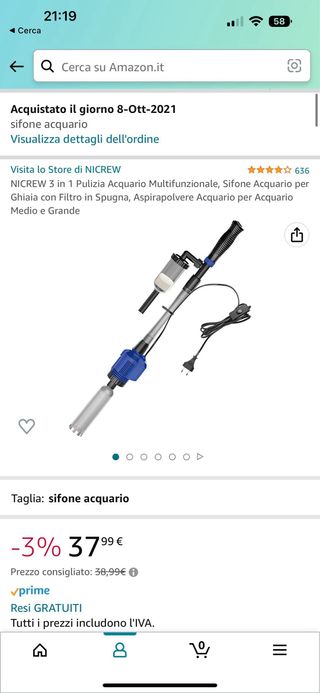 Acquario 60litri