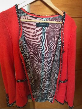 Chaqueta Zara Woman Roja