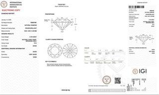 Diamante natural 0.79ct VS2 certificado brillo ICG
