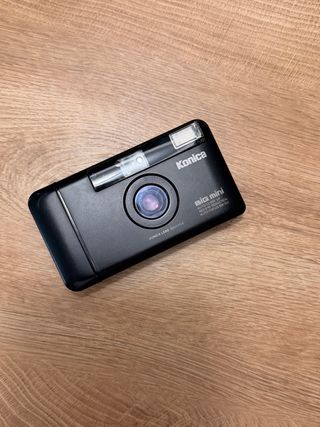 【動作OK】Konica big mini bm-301 コニカ ※K126 Konica Big Mini BM 301 Cámara Analógica Negra de Segunda mano por