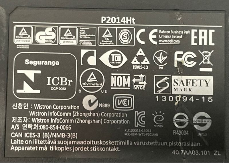 Monitor Dell P2014HT afbeelding 4