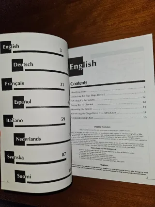 Manual SEGA Mega Drive II