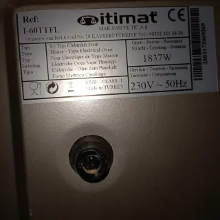 Horno eléctrico Itimat