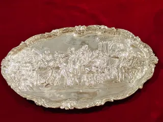 Bandejas Metal Plateado Última Cena y Bodas Cana