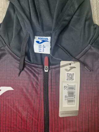 Chaqueta Joma Negra y Roja Talla M