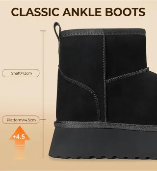 Botas Invierno Mishansha Mujer Negras