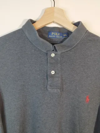 Ralph Lauren Camiseta Polo Manga Larga Gris XXL
