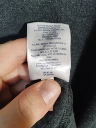 Ralph Lauren Camiseta Polo Manga Larga Gris XXL