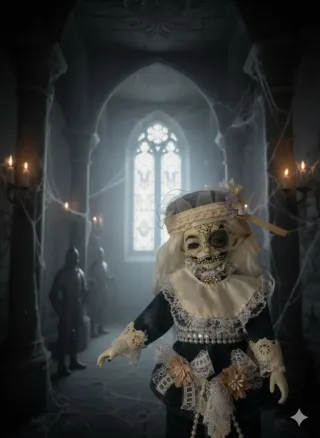 Muñeco bjd customizado estilo gótico