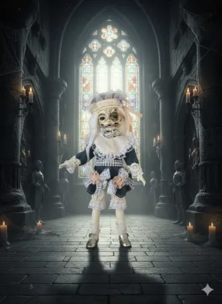 Muñeco bjd customizado estilo gótico