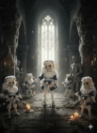 Muñeco bjd customizado estilo gótico