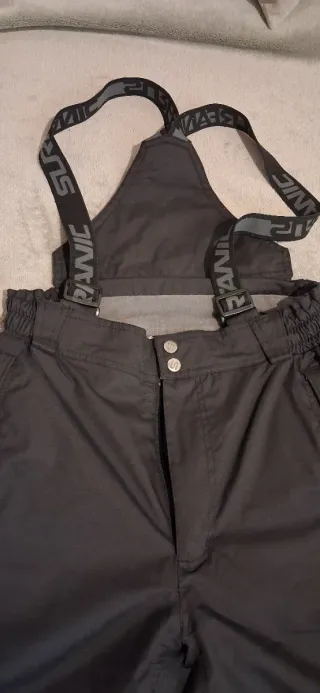 Pantalón de esquí negro con tirantes