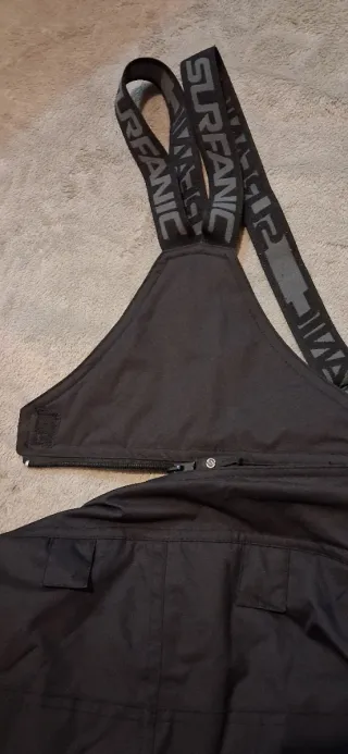 Pantalón de esquí negro con tirantes