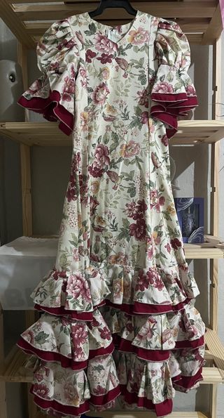 Traje Flamenca Niña Floral
