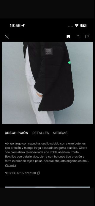 Abrigo zara nuevo con etiqueta varias tallas