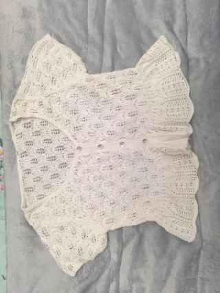 Bolero blanco de encaje