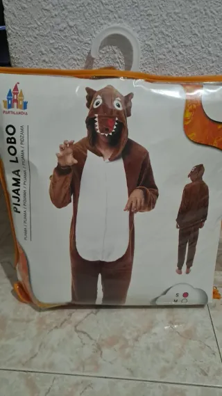 Disfraz de Lobo Pijama Lobo Talla S