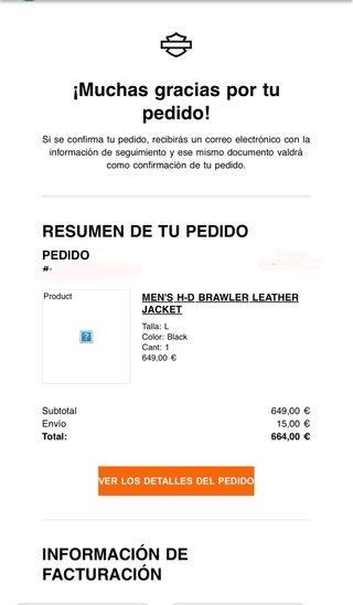 Chaqueta Harley Davidson auténtica