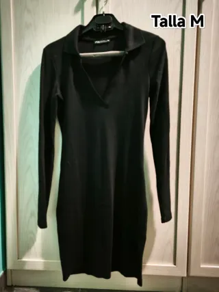 Vestido Zara Negro Talla M