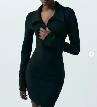 Vestido Zara Negro Talla M