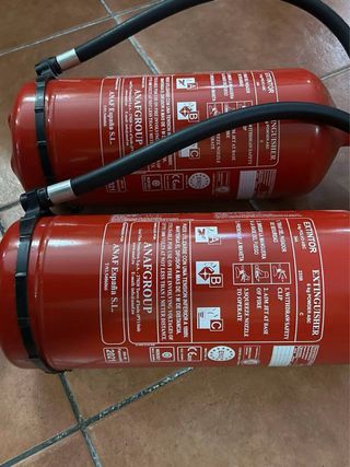 2 Extintores ABC 6Kg Polvo ANAFGROUP