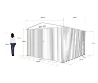 Caseta Garaje metálico Gardiun Surrey 15.96 m2