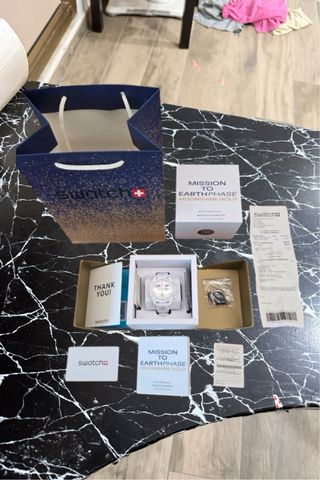 Swatch Mission to Earthphase Moonshine Gold