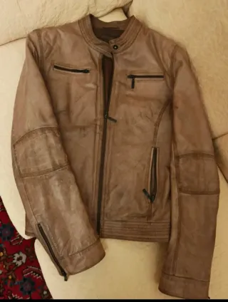 Giubbotto donna pelle marrone