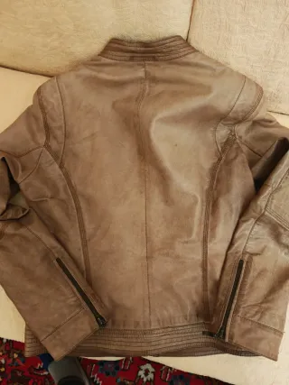 Giubbotto donna pelle marrone