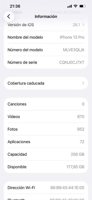 iPhone 13 Pro 256GB - 380 pocNegociable en su caja