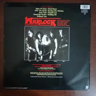 LP 1984 HEAVY METAL Warlock - Burning The Witches