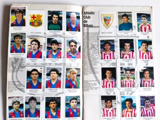 Álbum cromos Bimbo Fútbol 91-92