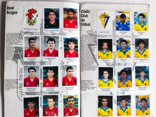 Álbum cromos Bimbo Fútbol 91-92